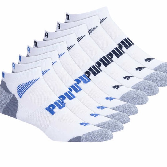 Pack Puma White Black Gray Ankle Socks Sock - Picture 2 of 7